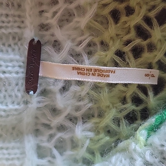 Womens Free People green, blue, pink, button down sweater in size small - Picture 5 of 7